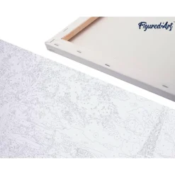 Peinture au numéro : Kangourou Coloré Abstrait - toile tendue sur châssis - Figured'Art