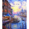 Peinture au numéro : Le Grand Canal de Venise - sans châssis en bois - Figured'Art