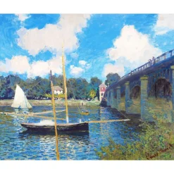 Peinture au numéro : Le Pont d'Argenteuil - Monet - sans châssis en bois - Figured'Art