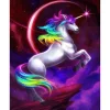 Peinture au numéro : Licorne colorée - sans châssis en bois - Figured'Art