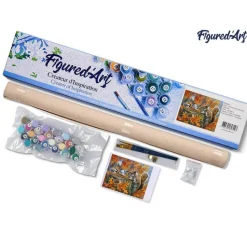 Peinture au numéro : Lion Pop Art - sans châssis en bois - Figured'Art