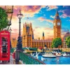 Peinture au numéro : Londres au printemps - sans châssis en bois - Figured'Art