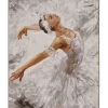 Peinture au numéro : Magnifique Ballerine - sans châssis en bois - Figured'Art