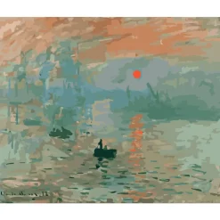 Peinture au numéro : Monet impression soleil levant - sans châssis en bois - Figured'Art