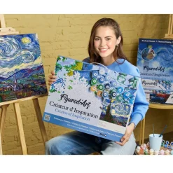 Peinture au numéro : Monet Champ de coquelicots - toile tendue sur châssis - Figured'Art