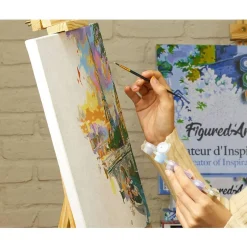 Peinture au numéro : Mère et enfant de klimt - sans châssis en bois - Figured'Art