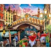 Peinture au numéro : Pont du rialto - sans châssis en bois - Figured'Art