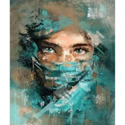 Peinture au numéro : Regard envoutant - sans châssis en bois - Figured'Art