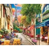 Peinture au numéro : Ruelle à paris - toile tendue sur châssis - Figured'Art