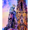 Peinture au numéro : Statue Edinburgh - toile tendue sur châssis - Figured'Art