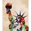 Peinture au numéro : Statue de la Liberté - sans châssis en bois - Figured'Art