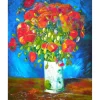 Peinture au numéro : Vase avec Coquelicots - Van Gogh - sans châssis en bois - Figured'Art