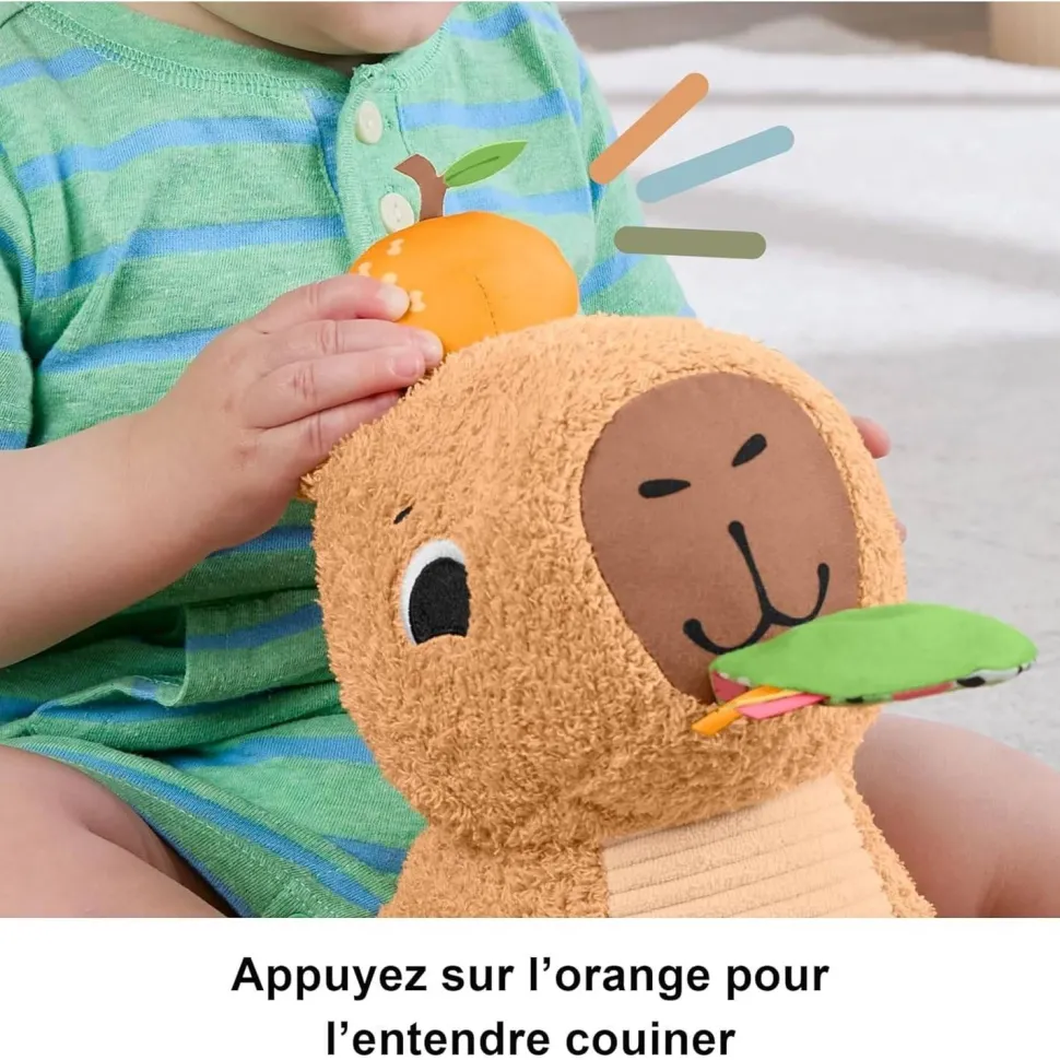 Peluche Anneau De Dentition Et Hochet : Mon Capybara Câlins - Fisher-Price