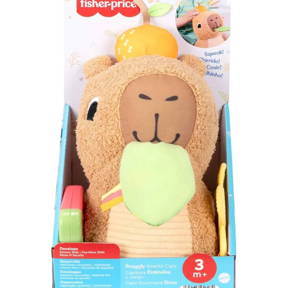 Peluche Anneau De Dentition Et Hochet : Mon Capybara Câlins - Fisher-Price