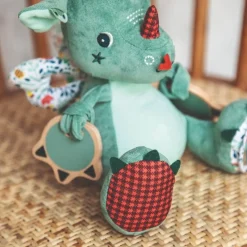 Peluche Joe le dragon multi-activités - Lilliputiens