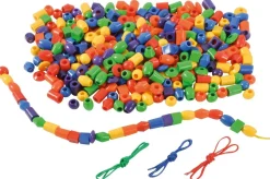 Perles à enfiler multicolores, mélangées - Eduplay