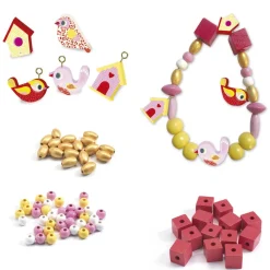 Perles bois : Oiseaux - Djeco