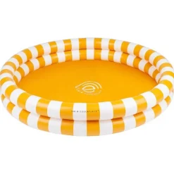 Piscine Enfant - Rayé Blanc-Jaune 100 Cm - Swim Essentials