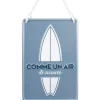 Plaque Métal 3D AIR DE VACANCES, 20x30cm - RueDeLaFete
