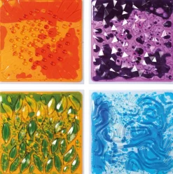 Plaques sensorielles avec liquide Set de 4 - Eduplay