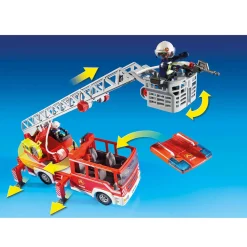 Playmobil 9463 City Action : Camion de pompiers avec échelle pivotante - Playmobil