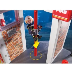 Playmobil 9462 City Action : Caserne de pompiers avec hélicoptère - Playmobil