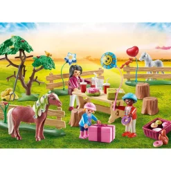 Playmobil 70997 Country : Décoration de fête avec poneys - Playmobil