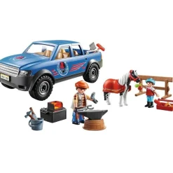 Playmobil 70518 Country : Maréchal-ferrant et véhicule - Playmobil