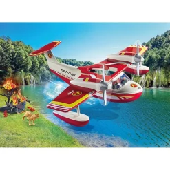 Playmobil Action Heroes : Hydravion avec pompier - Playmobil