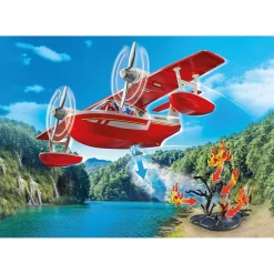 Playmobil Action Heroes : Hydravion avec pompier - Playmobil