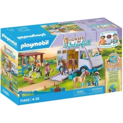 Playmobil Horses : Van pour cheval et poneys avec enclos - Playmobil
