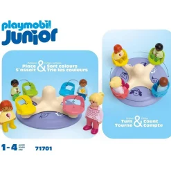 Playmobil Junior 71701 : Enfants et tourniquet - Playmobil