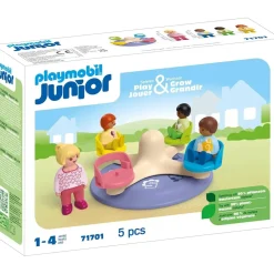 Playmobil Junior 71701 : Enfants et tourniquet - Playmobil