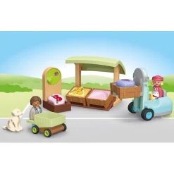 Playmobil Junior 71691 : Etal de fruits et légumes bio - Playmobil