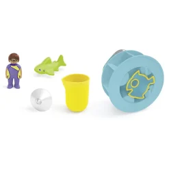 Playmobil Junior : Roue aquatique avec bébé requin - Playmobil