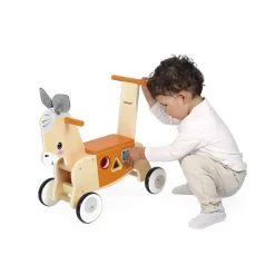 PORTEUR ANE EN BOIS - Janod