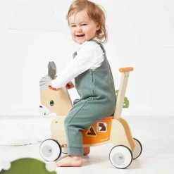 PORTEUR ANE EN BOIS - Janod