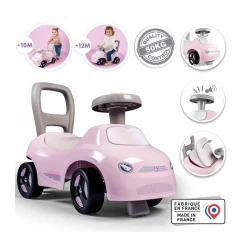 Porteur Auto Rose - Smoby