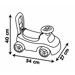 Porteur Auto Rose - Smoby