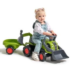 Porteur tracteur avec remorque Claas : Vert - Falk / Falquet