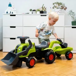 Porteur tracteur avec remorque Claas : Vert - Falk / Falquet