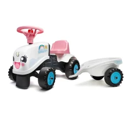 Porteur Tracteur Rainbow Farm avec remorque - Falk / Falquet