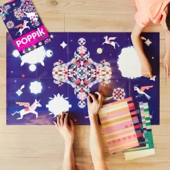 Poster créatif + 1000 stickers : constellation - Poppik