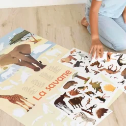 Poster pédagogique : savane - Poppik