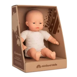 Poupée Bébé Asiatique avec corps en tissu 32cm - Miniland