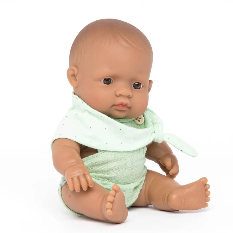 Poupée Bébé Garçon Latino-américain Habillé 21cm - Miniland