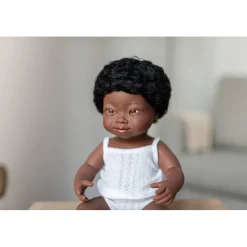 Poupée Garçon Africain Syndrome de Down 38cm - Miniland