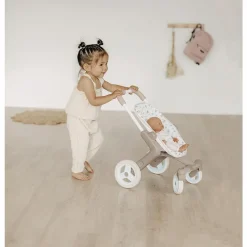 Poussette pour poupée jusqu'à 42 cm : Pop Baby Nurse - Smoby