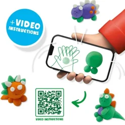 Pâte à modeler FunDo - Dinosaure - SES Creative