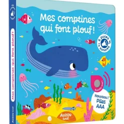 Ptit Loup : Mes Comptines qui font plouf - Mes Premiers Sonores - Editions Auzou